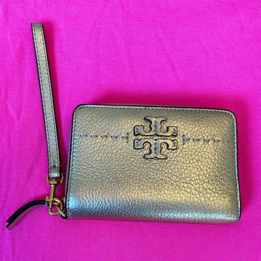 Tory Burch McGraw Metallic Wallet